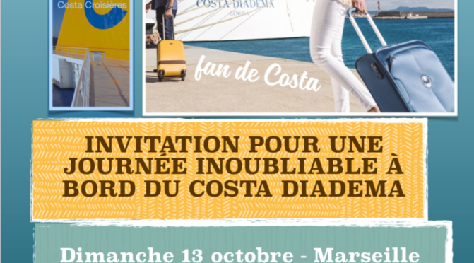 Invitation à la Journée Fans de Costa sur le Diadema